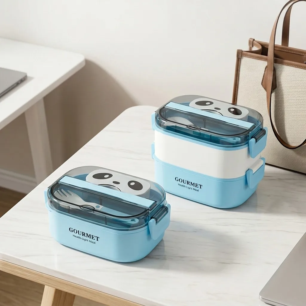 電子レンジ対応のプラスチック製弁当箱。子供から大人まで使える - Meal Prep Or Prep Meal のレビューと価格
