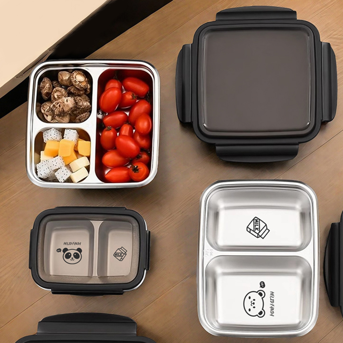 WORTHBUY 2/3 グリッド 304 ステンレス鋼弁当 - Meal Prep Bowl のレビューと価格