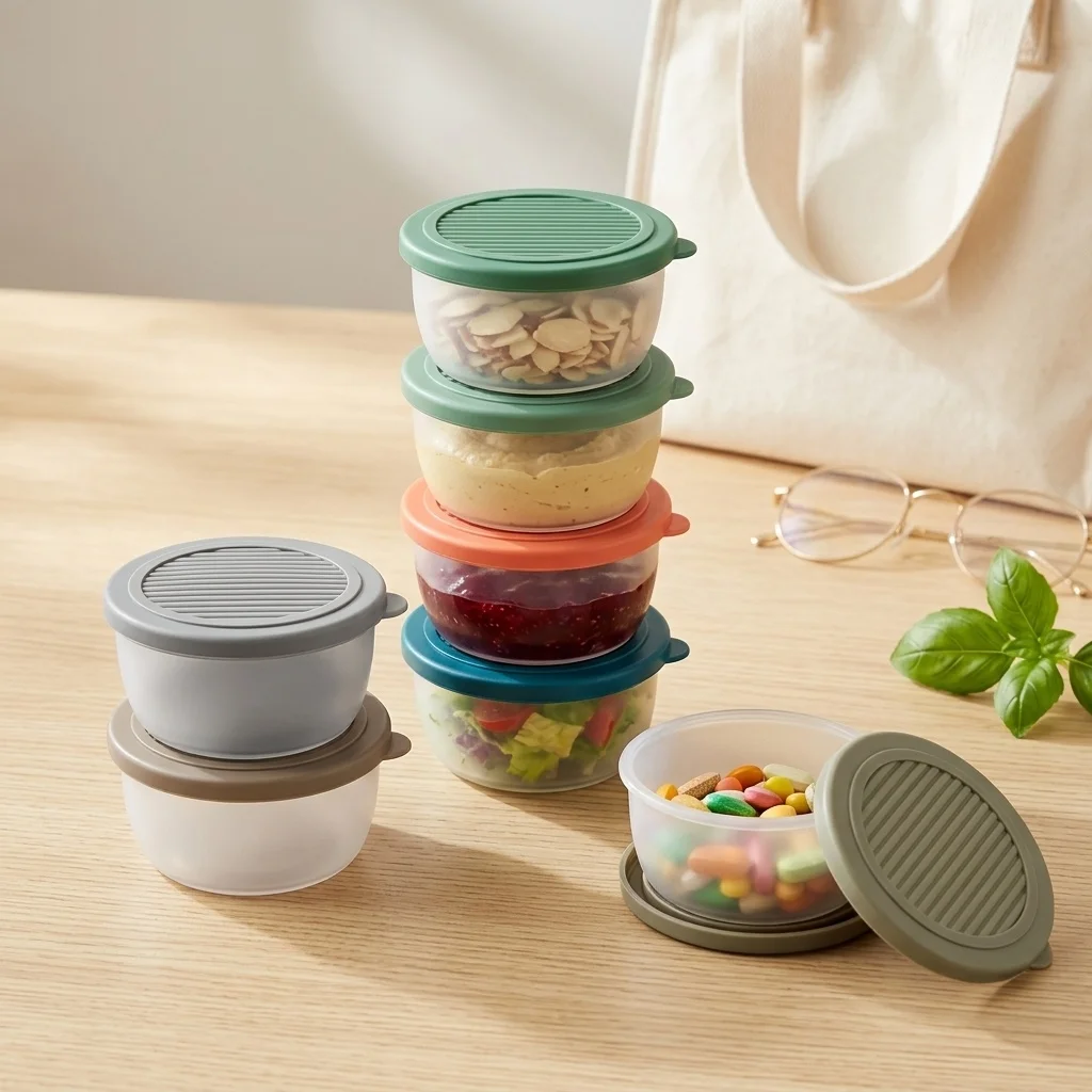 2個または6個入り ミニプラスチック製ソース容器 再利用可能 - Sauce Dipping Cup のレビューと価格