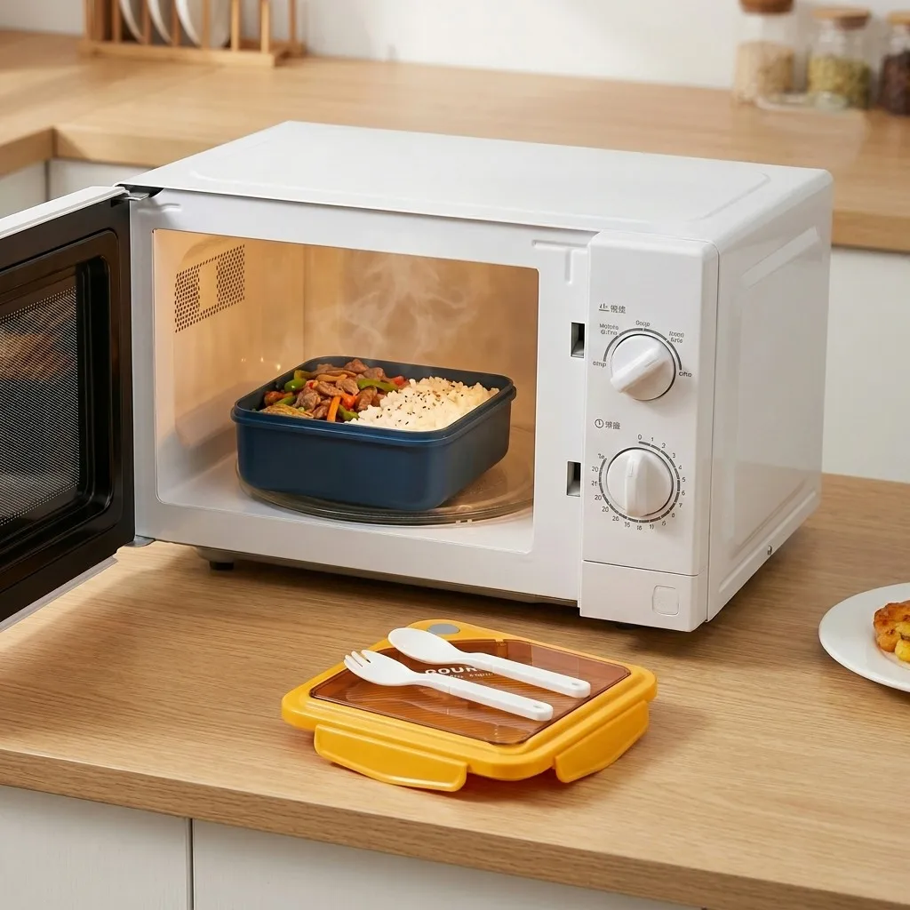 大人も子供も使える、電子レンジ対応のプラスチック製弁当箱セッ - Meal Prep Or Prep Meal のレビューと価格