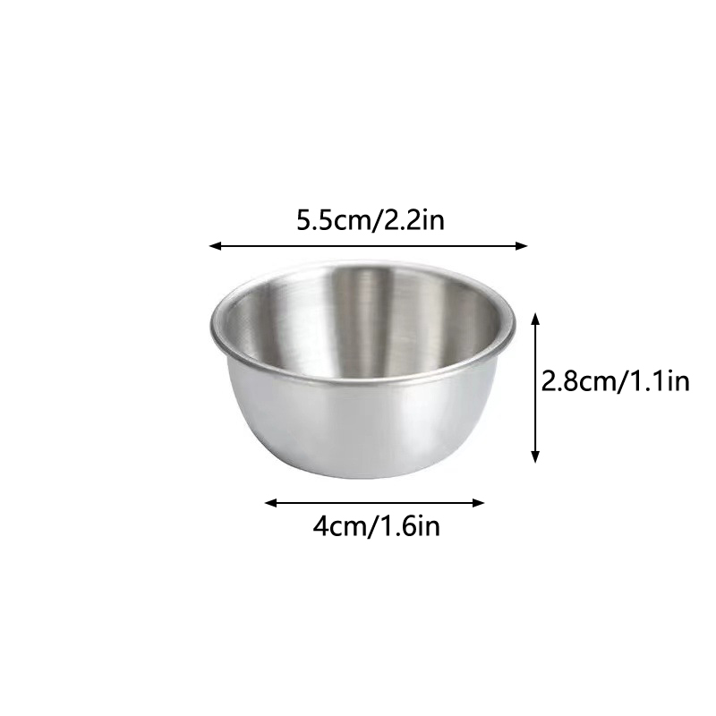 △   304ステンレス製小型調味料皿 キッチンソースカップ - Sauce Dipping Cup のレビューと価格