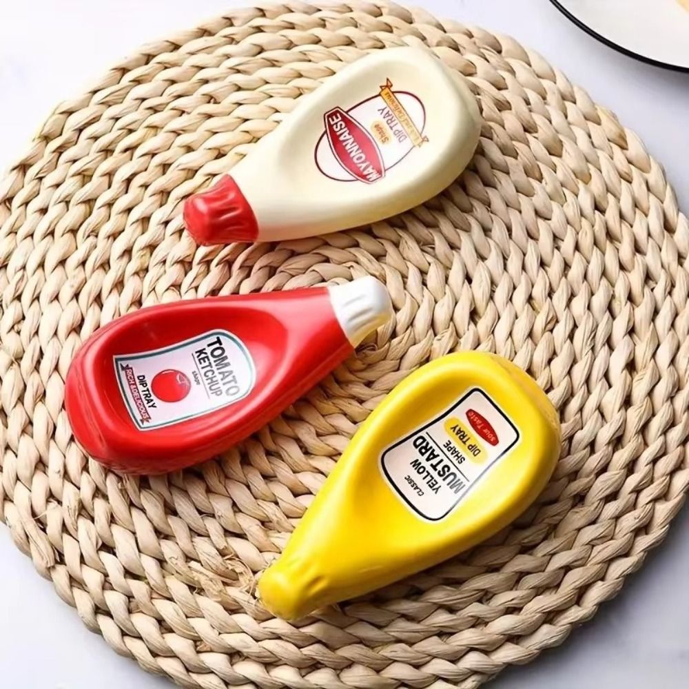 新しいトマト形のソースプレートミニマルチカラー調味料皿セラミ - Sauce Dipping Cup のレビューと価格
