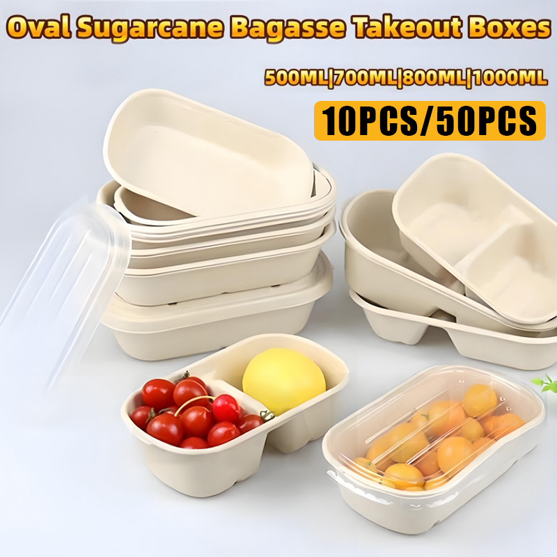 10/50 個使い捨てテイクアウトボックスランチボックスライ - Meal Prep Bowl のレビューと価格