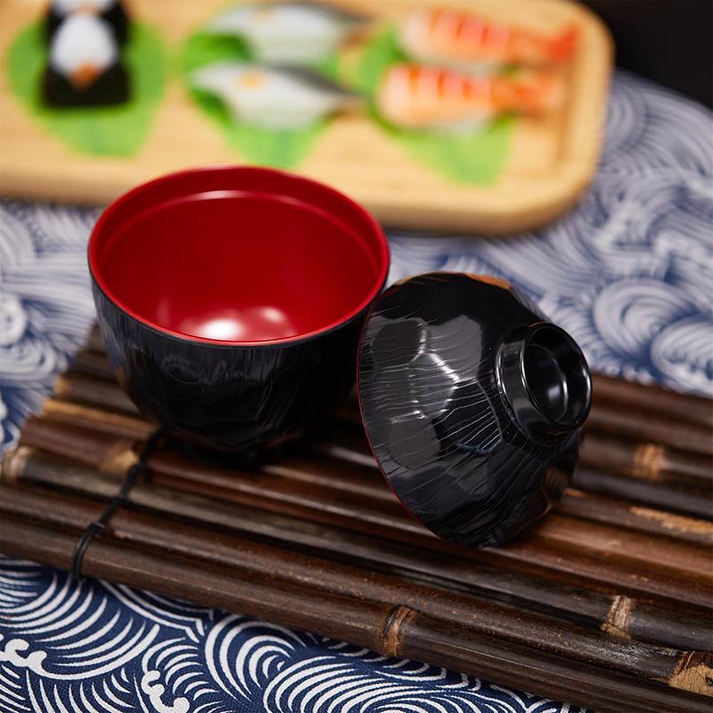2トーンの味噌汁用ボウル（蓋付き）日本製2色ライスボウル、家 - Meal Prep With Rice のレビューと価格
