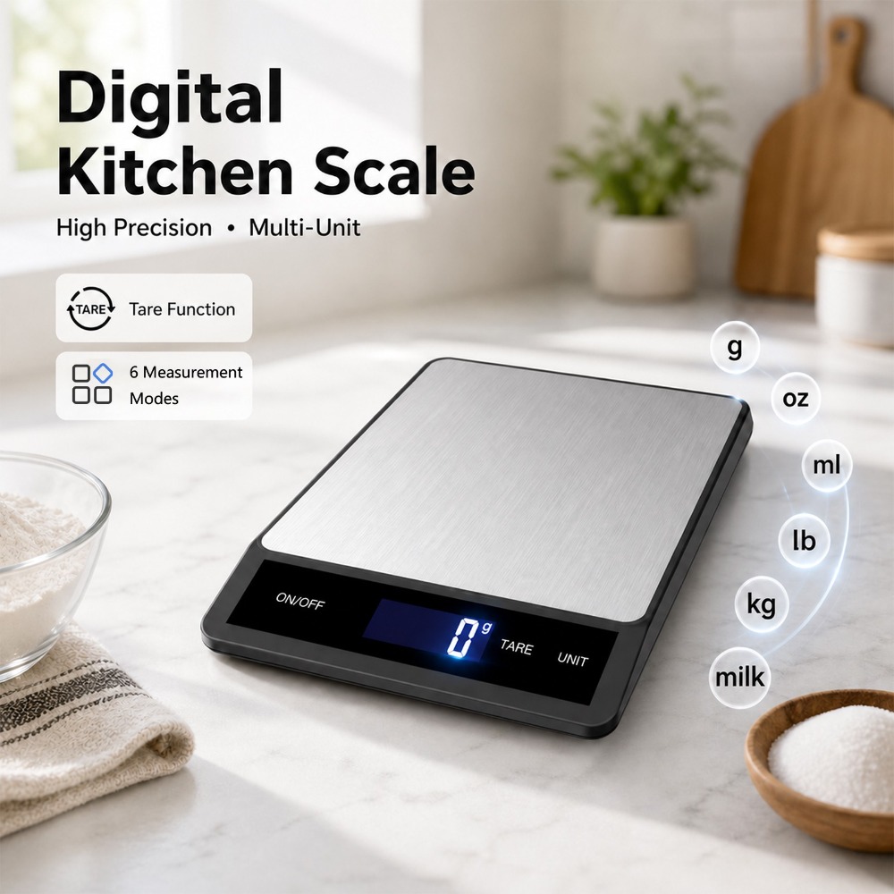防水デジタルキッチンスケール 10kg 1g スマート電子食 - Meal Prep Kitchen のレビューと価格