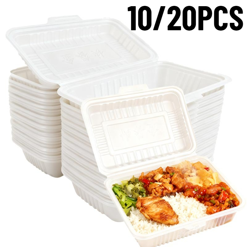 10/20 個使い捨て弁当箱プラスチックサラダサンドイッチテ - Meal Prep Bowl のレビューと価格