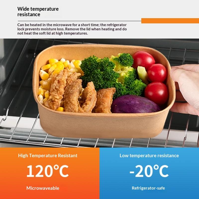 * 10 ピース/セット使い捨てランチボックスクラフト紙正方 - Meal Prep Bowl のレビューと価格